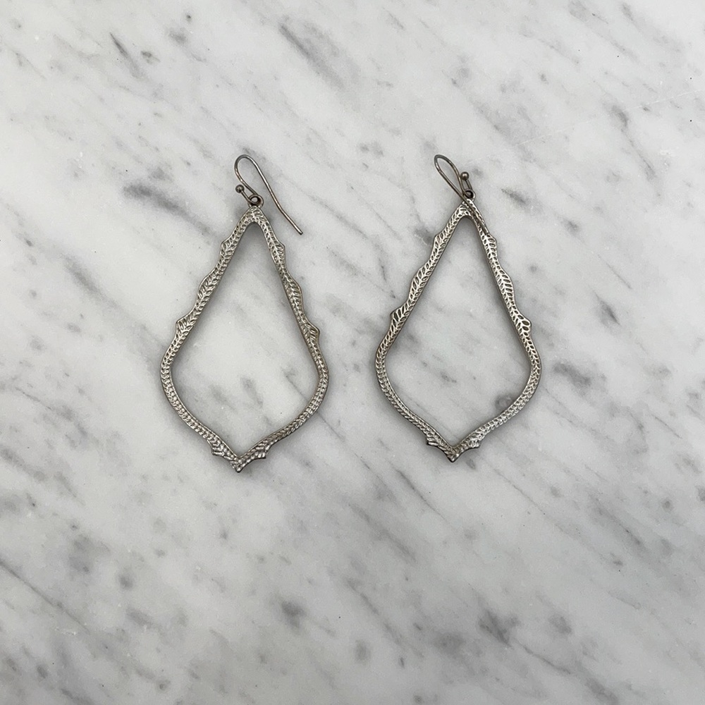 Kendra Scott Silver Drop Earrings